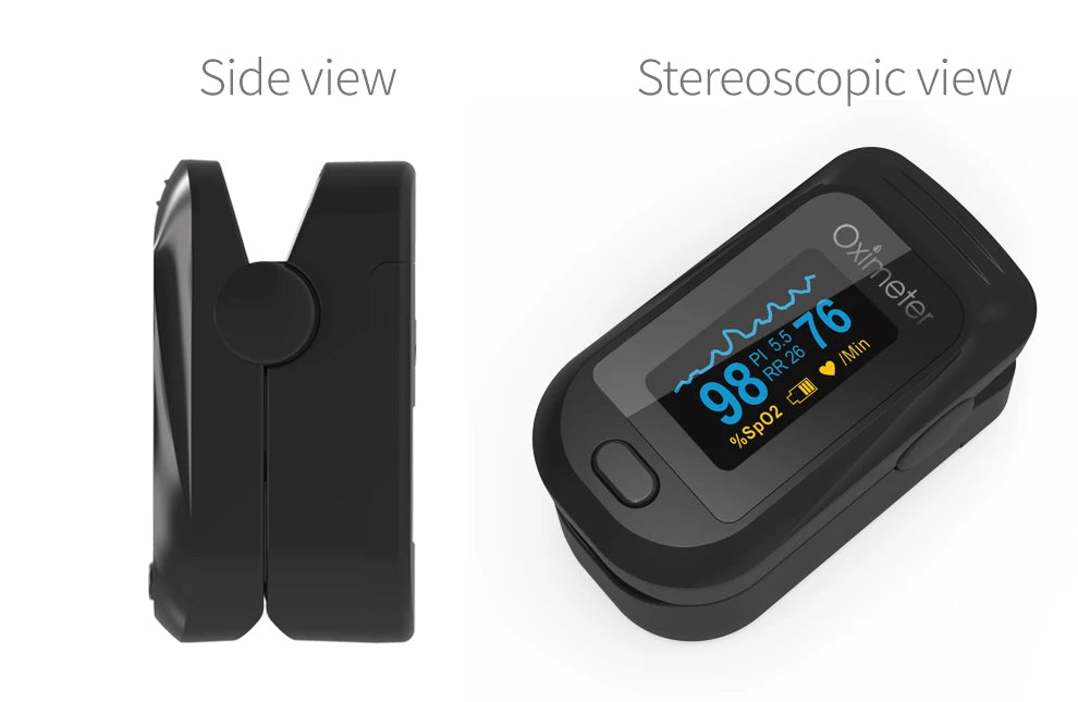 KIUZOU Finger Pulse Oximeter OLED Blood Oxygen & Heart Rate Monitor