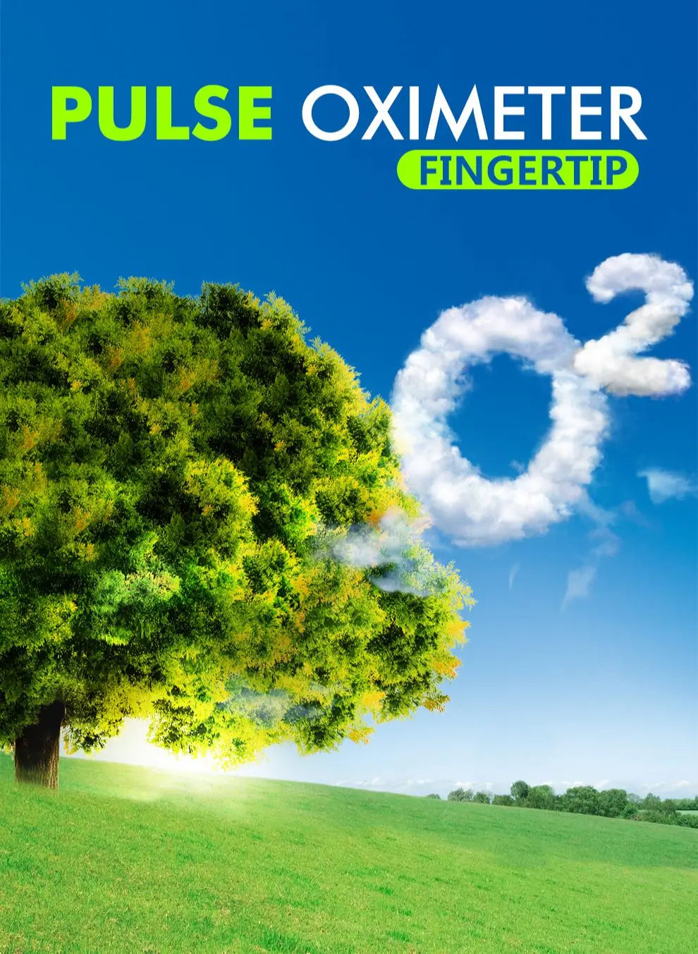 KIUZOU Finger Pulse Oximeter OLED Blood Oxygen & Heart Rate Monitor