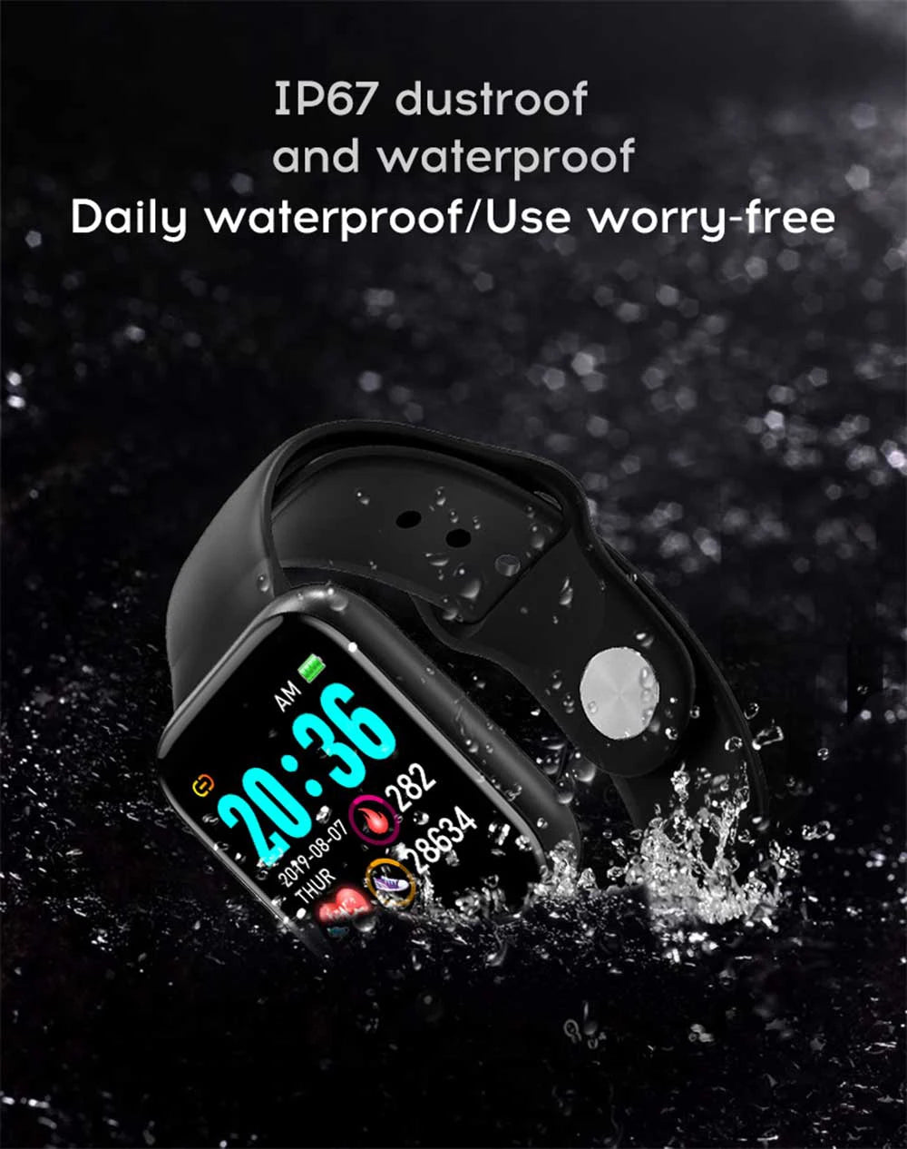 Y68 Multifunctional Smartwatch