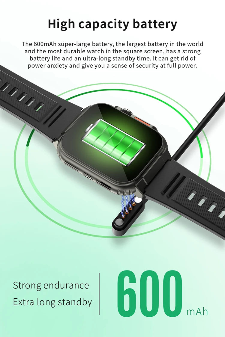 A70 Smart Watch 1.96" Bluetooth Call, Music