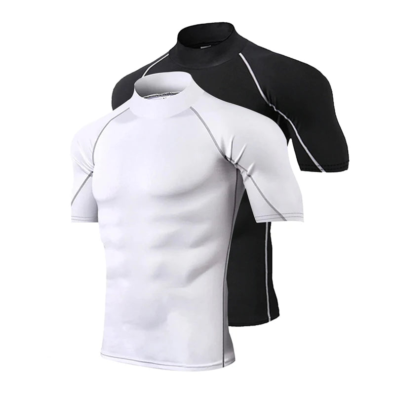 Men's Compression Workout T-Shirt – Short Sleeve Quick Dry Gym Top