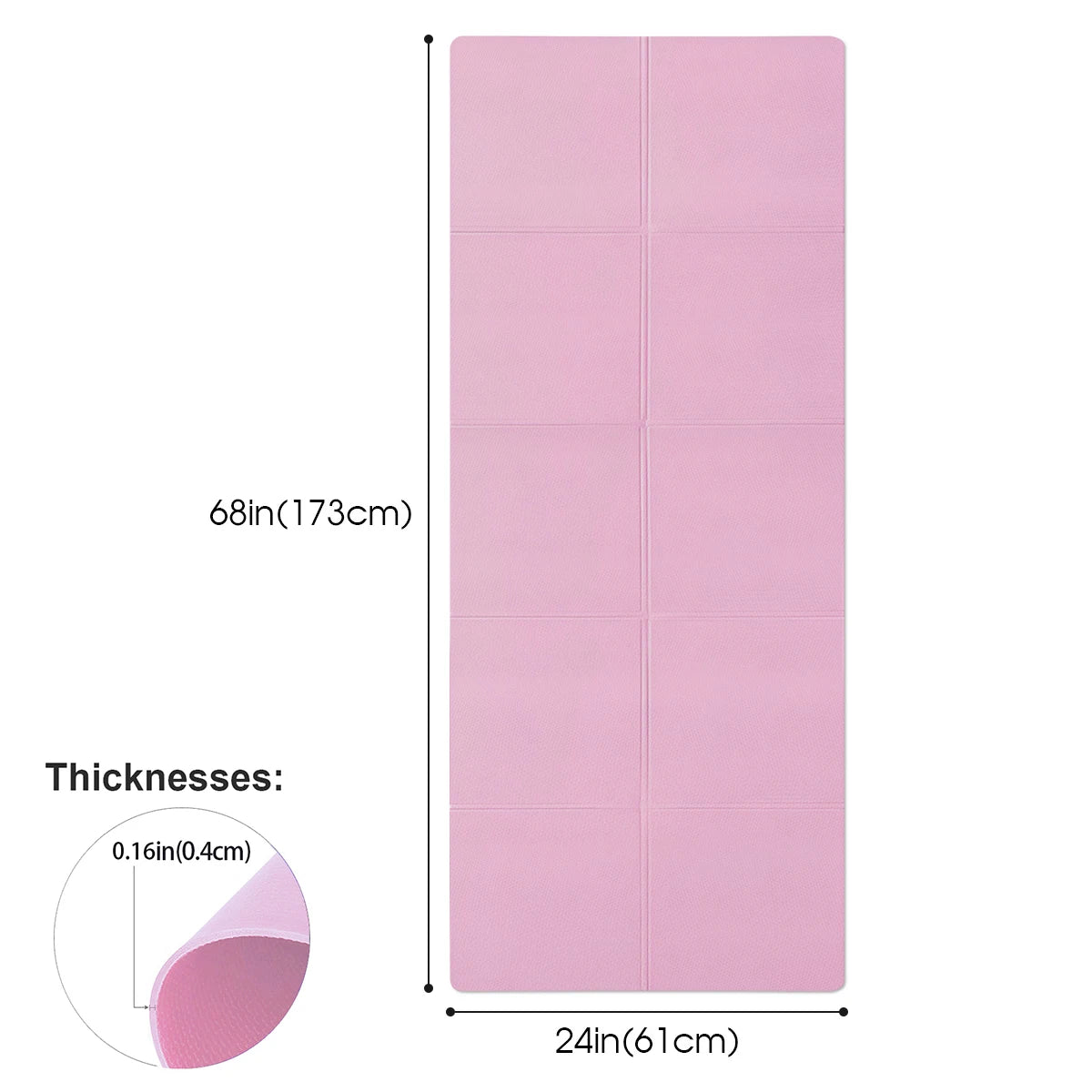 4mm EVA Anti-Slip Yoga Mat – Fitness Mat for Yoga & Pilates