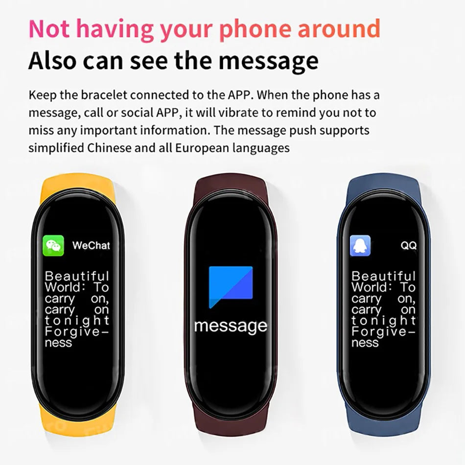 M6 Fitness Smartwatch for Men & Women