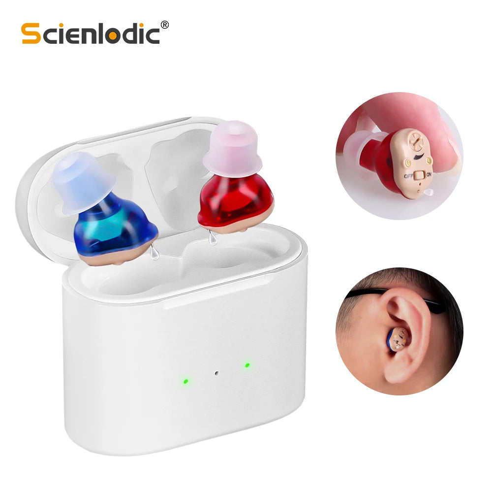 Rechargeable Mini Invisible Wireless Hearing Aid for Elderly