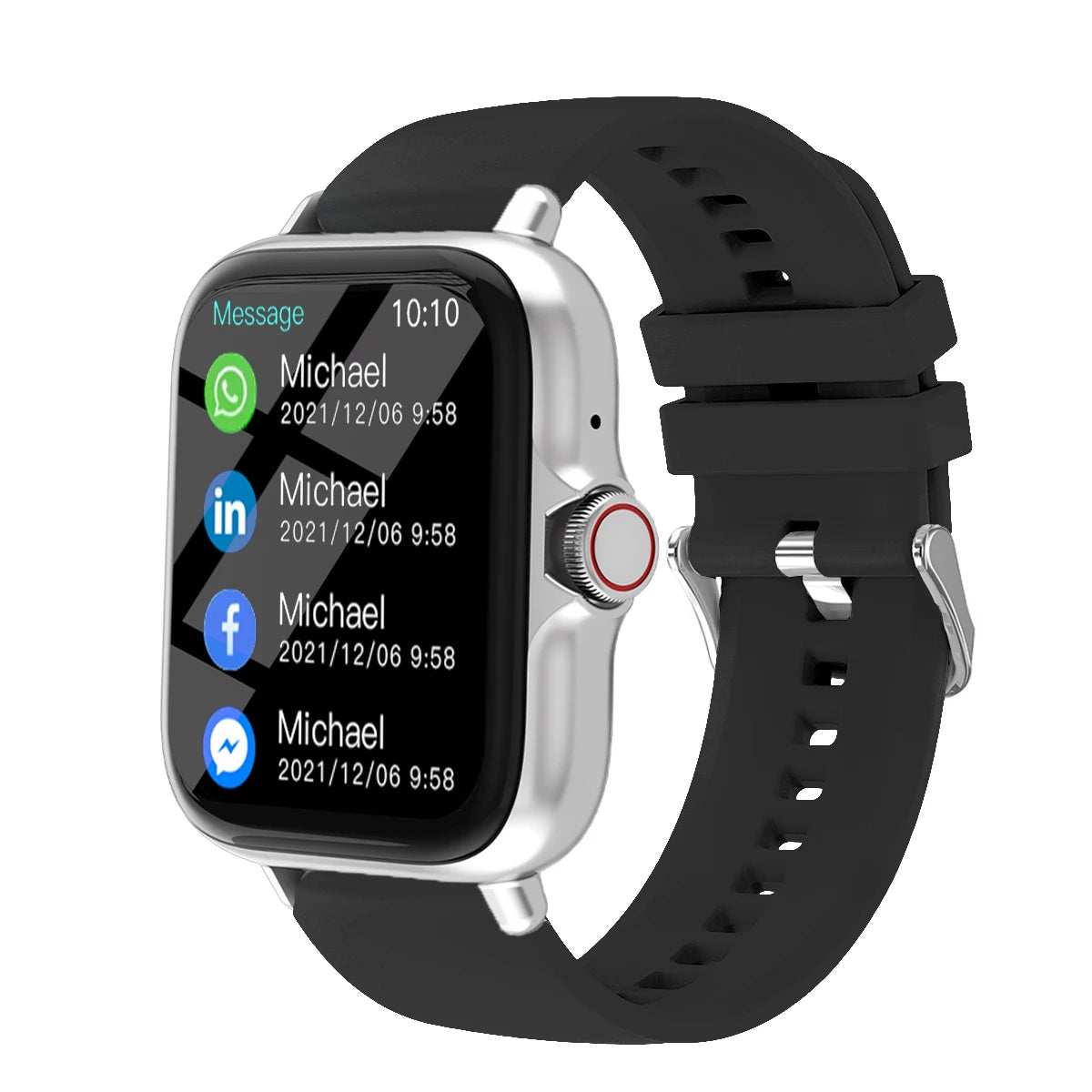 Unisex 1.83'' Waterproof Fitness Smartwatch