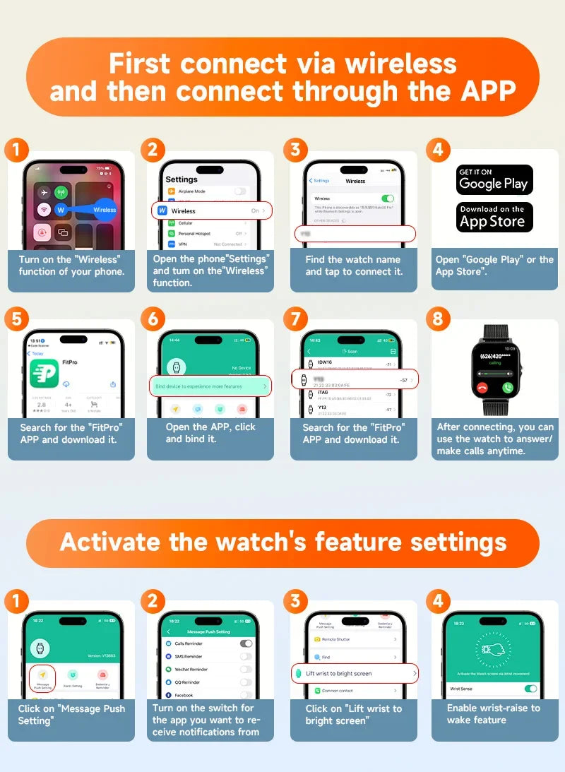 New Smartwatch 1.44" Color Screen