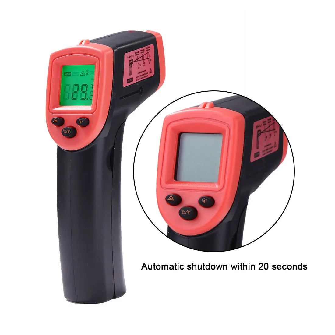 Digital Infrared Thermometer Contactless IR Laser Pyrometer