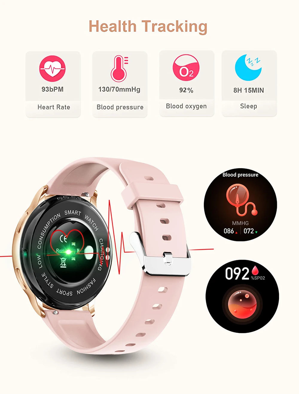 MEVADEN Y22 Bluetooth Call Smartwatch