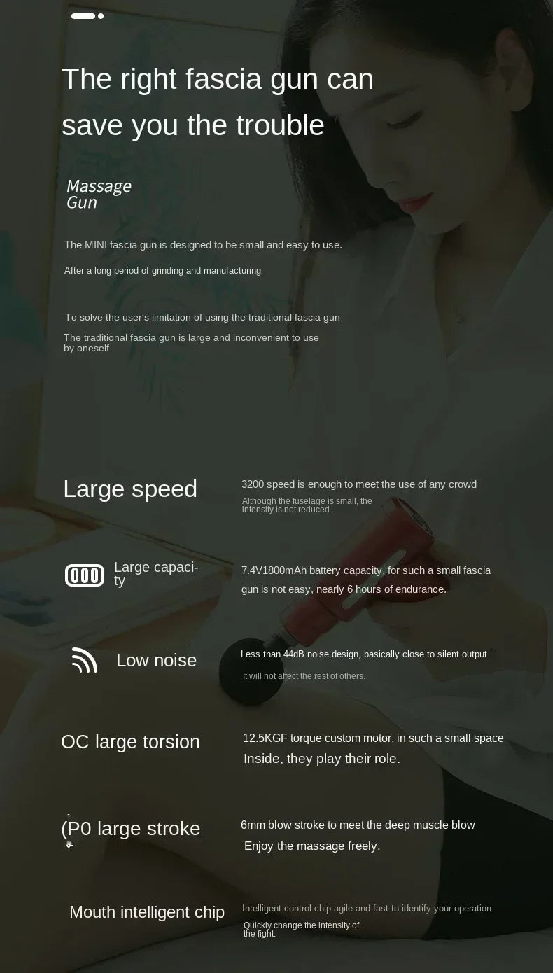 USB Mini Massage Gun for Muscle Relaxation