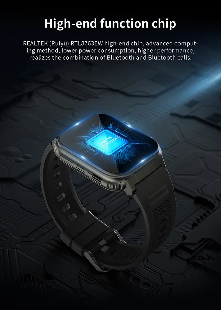 A70 Smart Watch 1.96" Bluetooth Call, Music