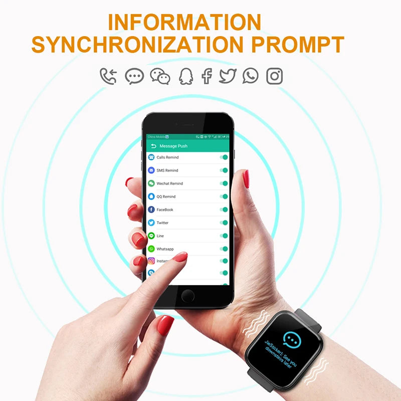 Y68 Multifunctional Smartwatch