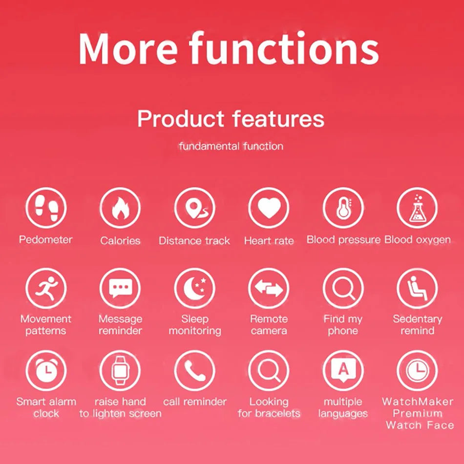 M6 Fitness Smartwatch for Men & Women