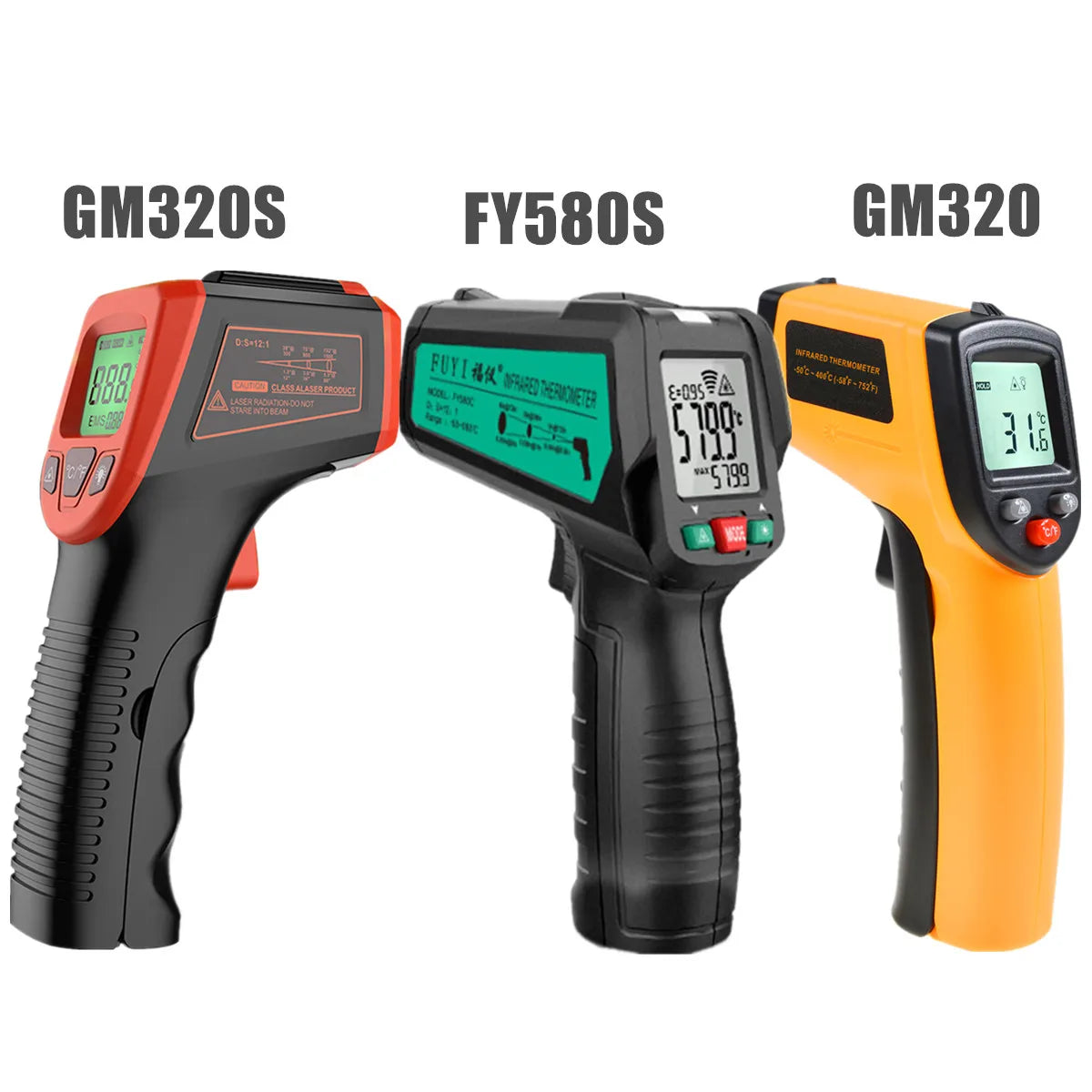 Digital Infrared Thermometer Contactless IR Laser Pyrometer