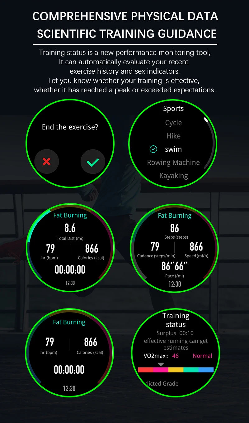 NORTH EDGE 2025 Men’s GPS Sport Smartwatch