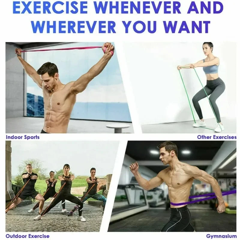 Resistance Bands – Elastic Exercise Bands for Home Workout & Strength Training