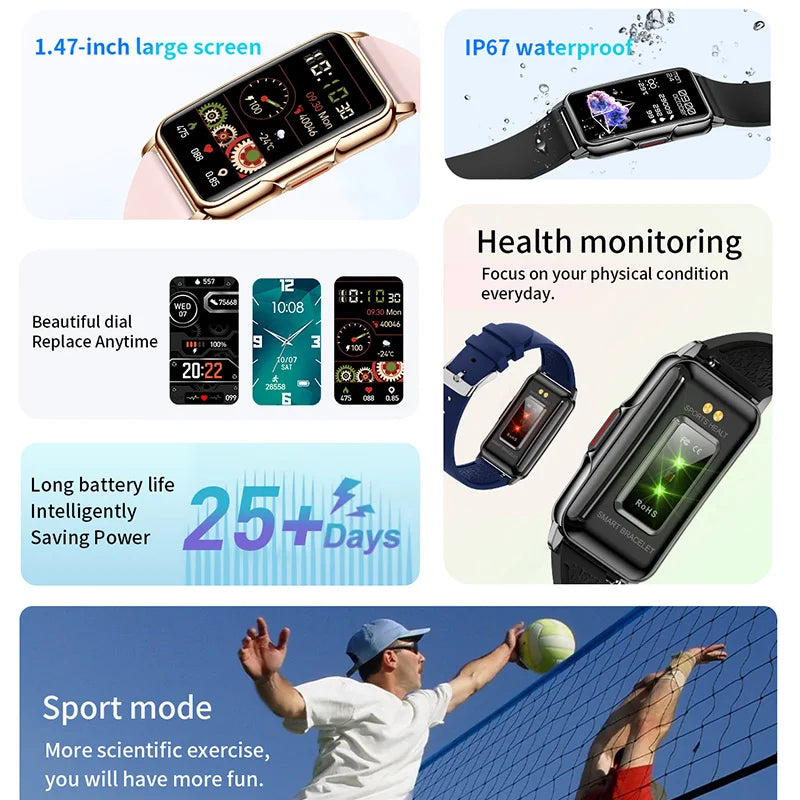 Smart Waterproof Fitness Tracker Watch