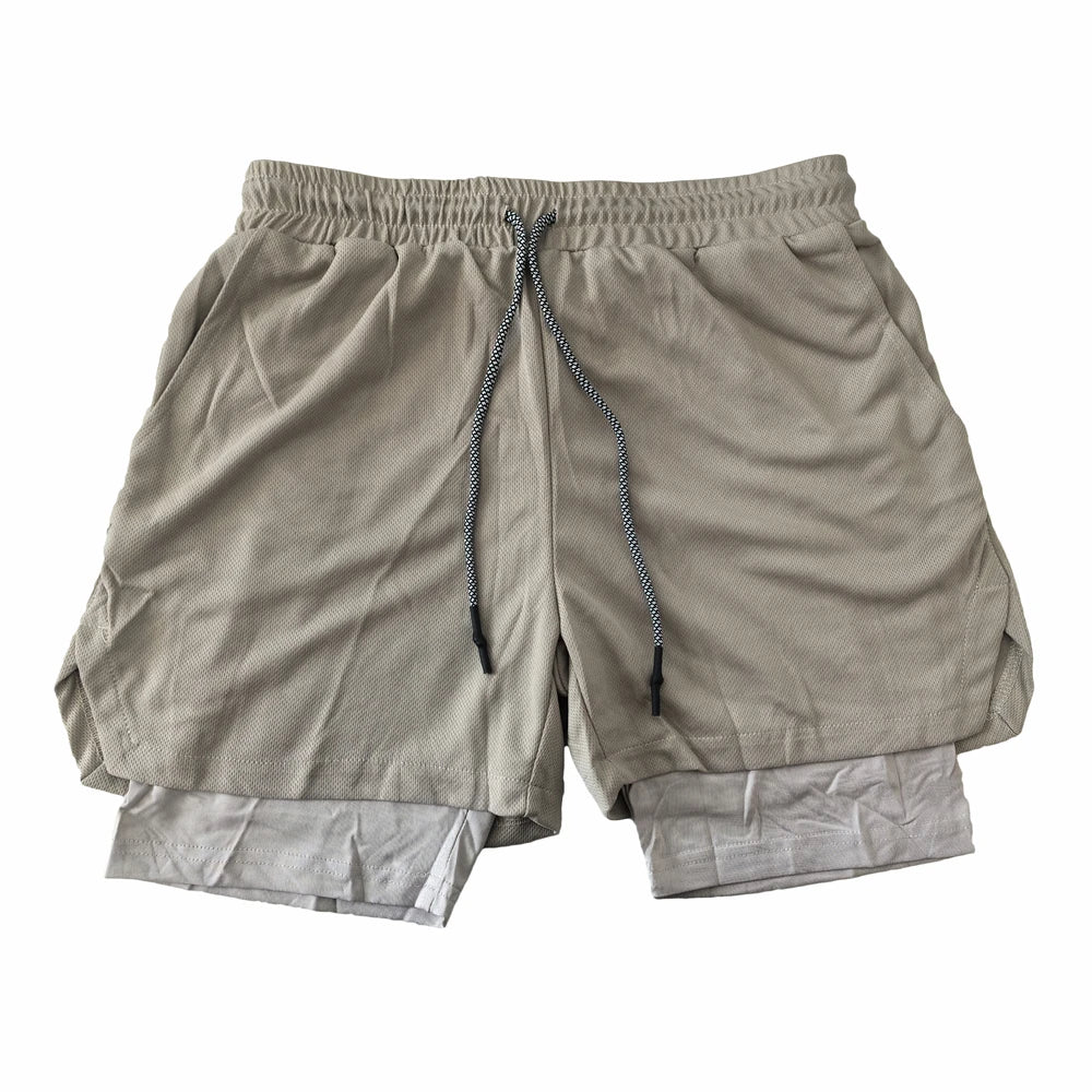 Men’s Multi-Pocket Camouflage Fitness Shorts