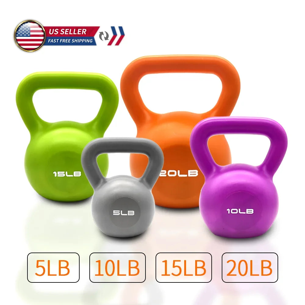 5lb Vinyl Coated Kettlebell – Strength Training Weight for Women’s Home Gym Workouts