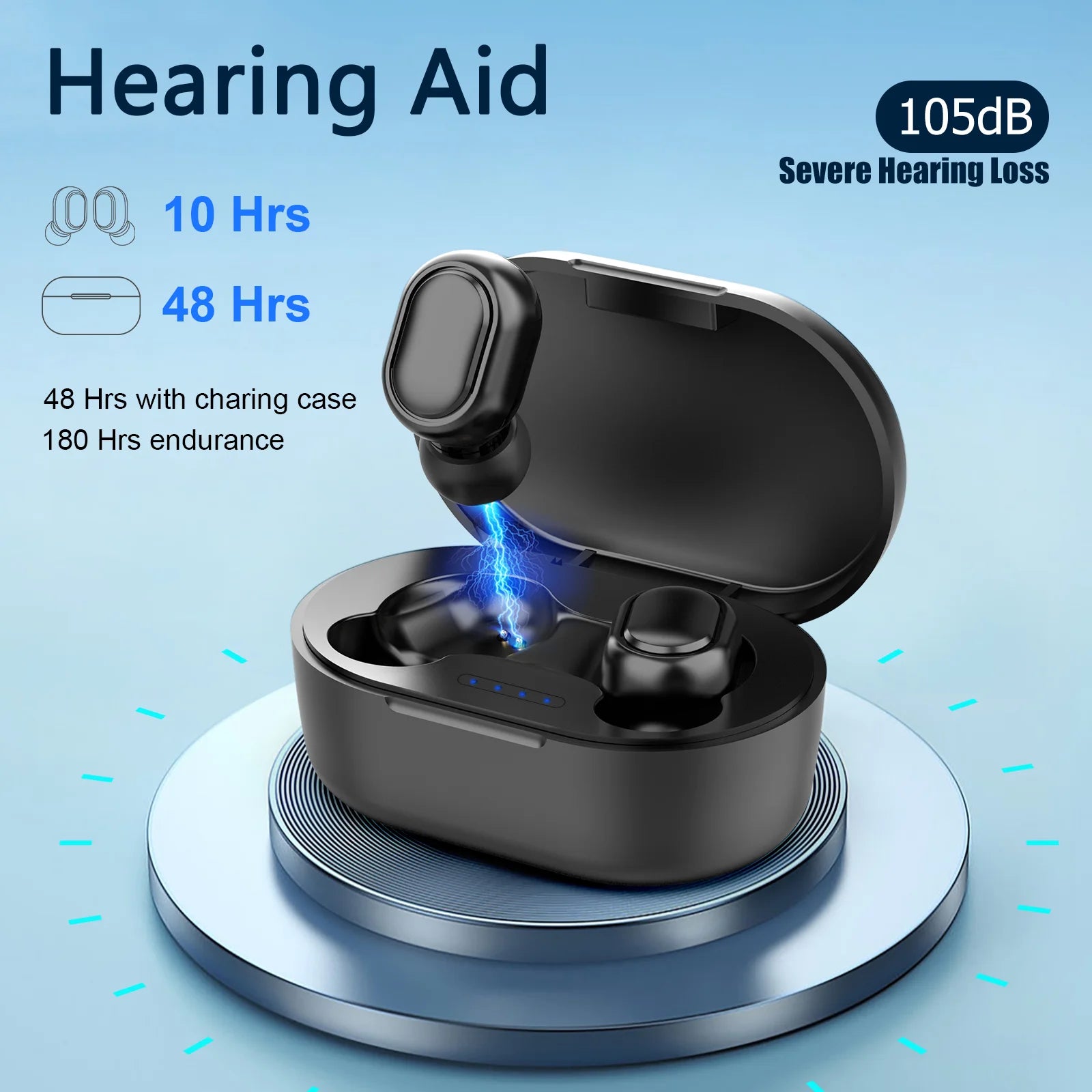 Rechargeable Mini Invisible Wireless Hearing Aid for Elderly