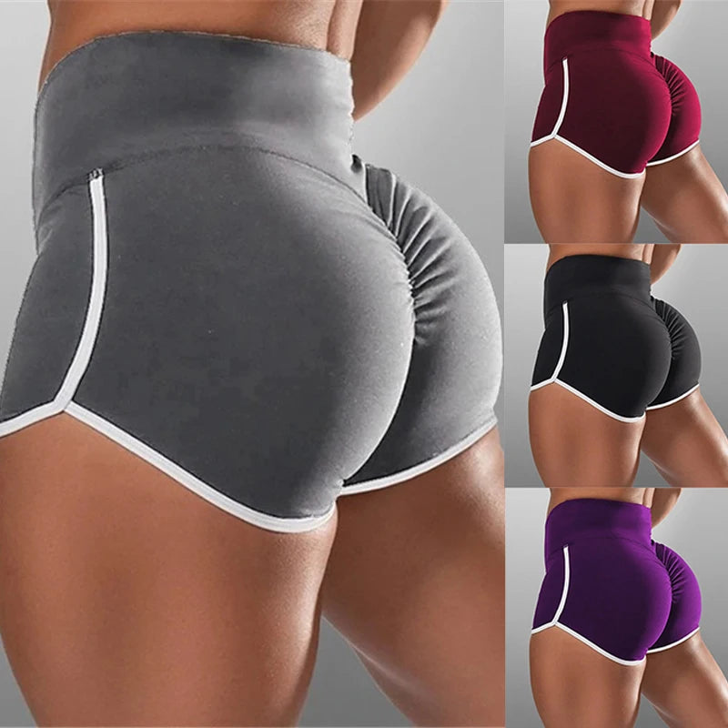 Women's Summer Gym Shorts – Low Waist Stretchy Fitness & Yoga Shorts
