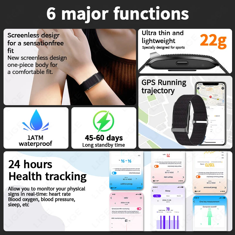 LIGE Fitness Smartwatch for Men & Women