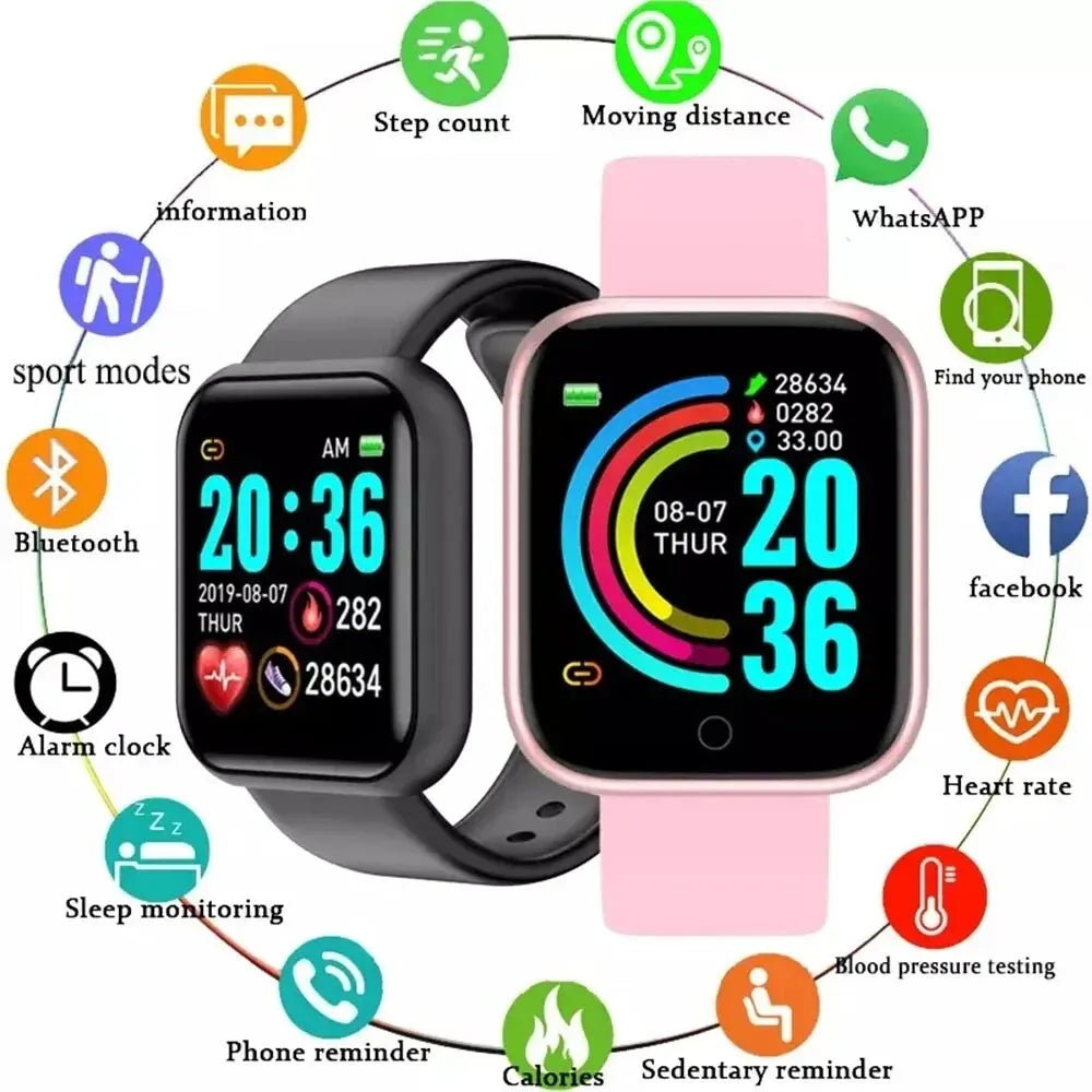 Y68 Multifunctional Smartwatch