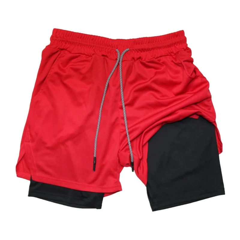 Men’s Multi-Pocket Camouflage Fitness Shorts