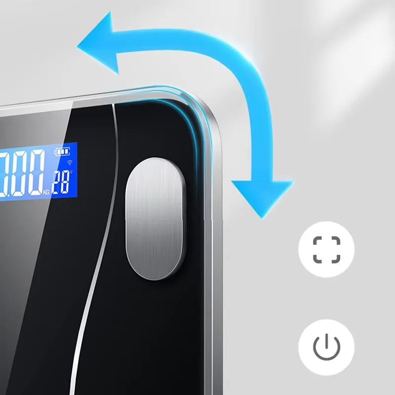 Smart Bluetooth Body Fat Electronic Scale with App & Charging