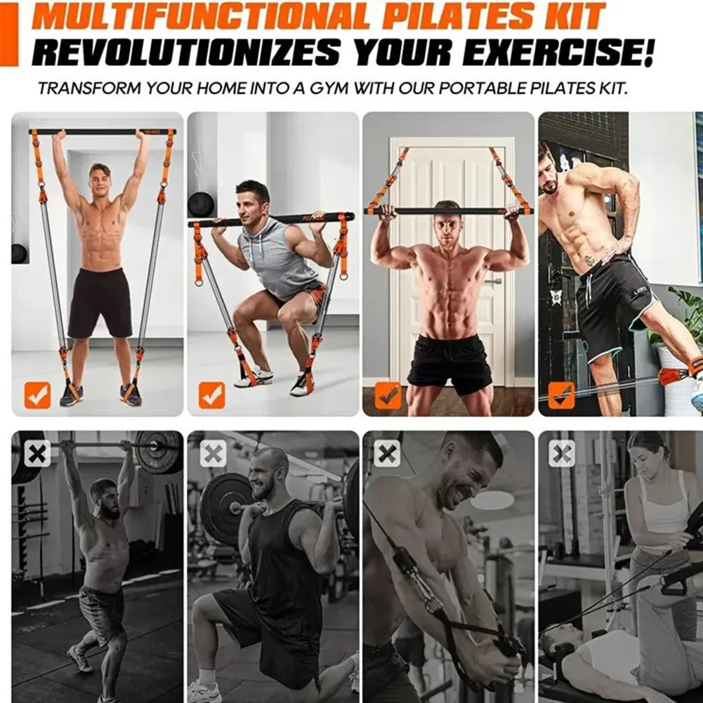 Pilates Bar Kit with Resistance Bands