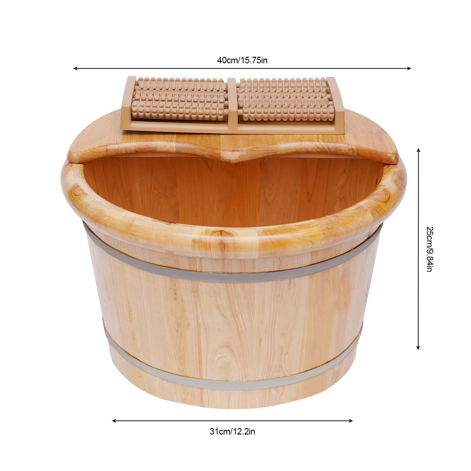Cedar Wood Foot Bath Tub Set