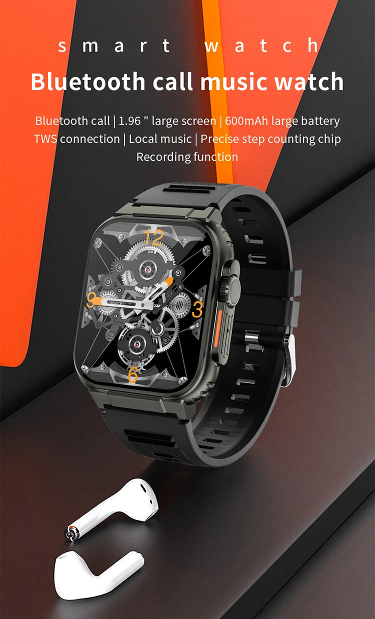 A70 Smart Watch 1.96" Bluetooth Call, Music