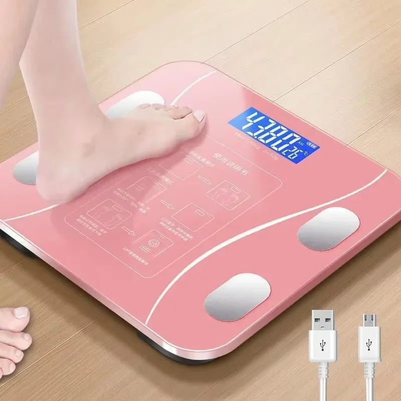 Smart Bluetooth Body Fat Electronic Scale with App & Charging