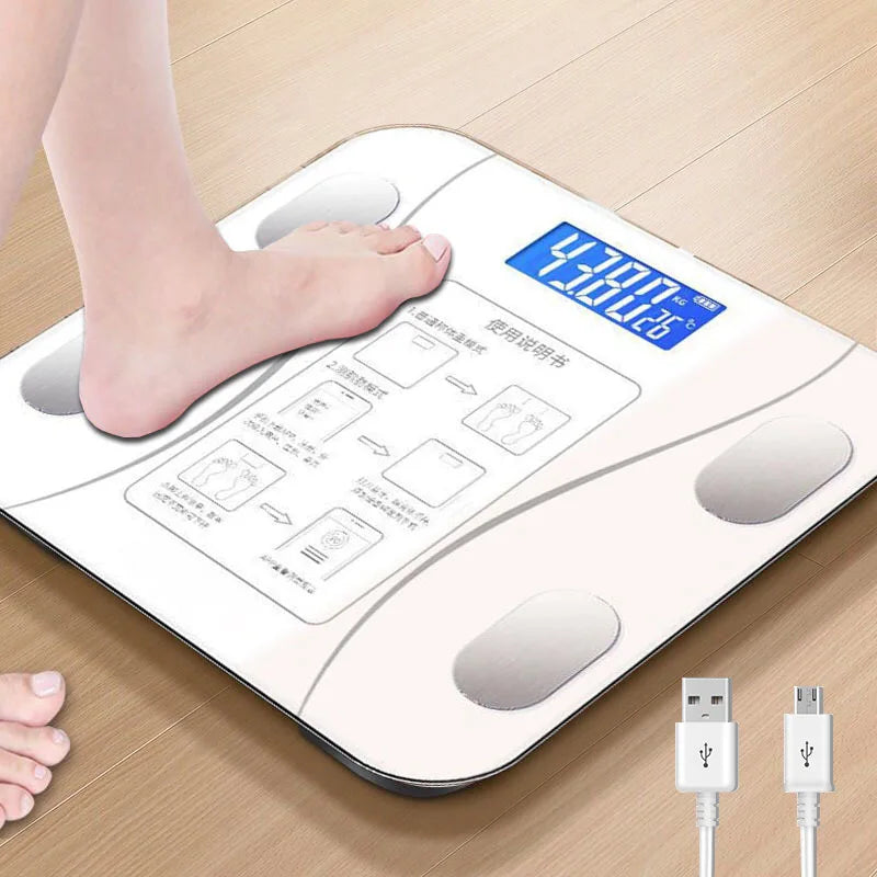 Smart Bluetooth Body Fat Electronic Scale with App & Charging