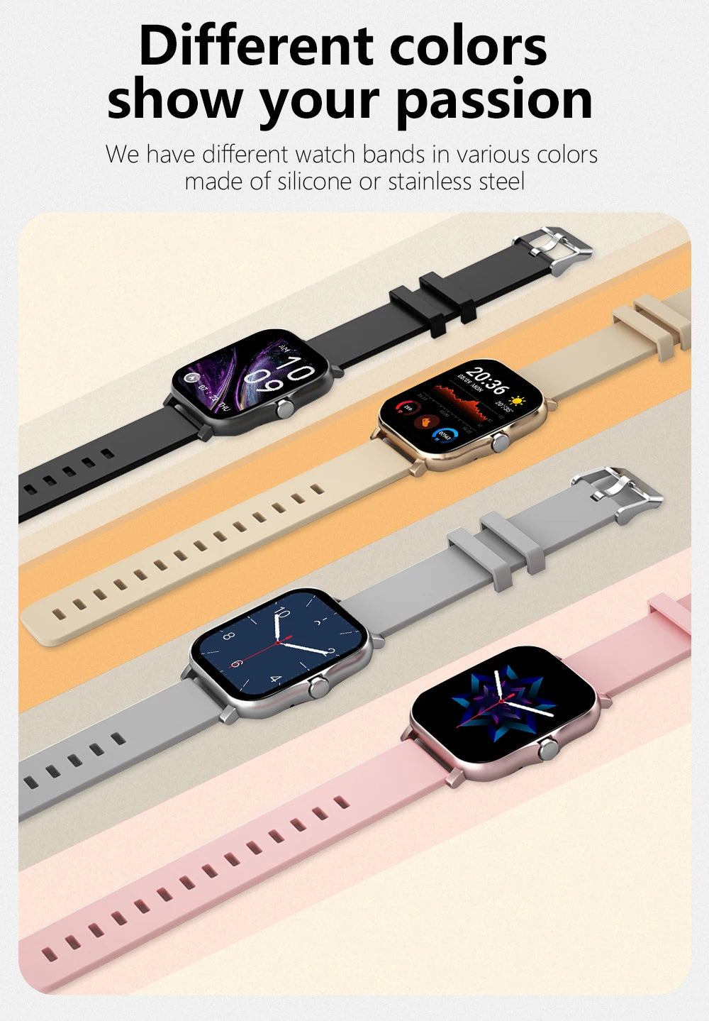 2025 Sport Smartwatch – Fitness, Health Monitor