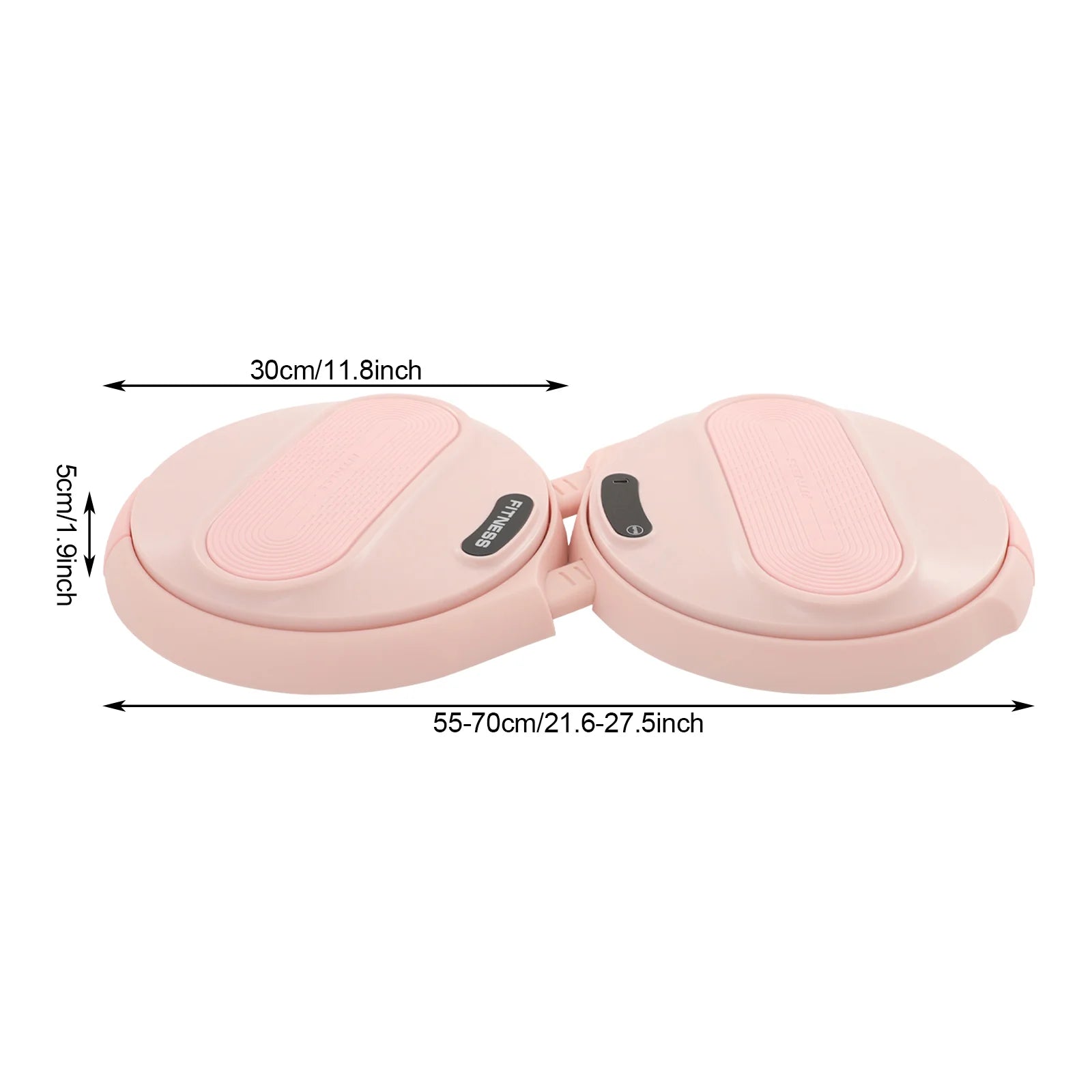 Waist Twisting Fitness Board with Elastic Tension Ropes