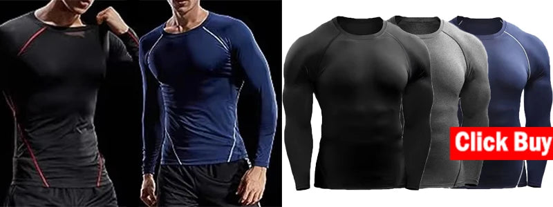 Men’s Quick-Dry Long Sleeve Compression Shirt
