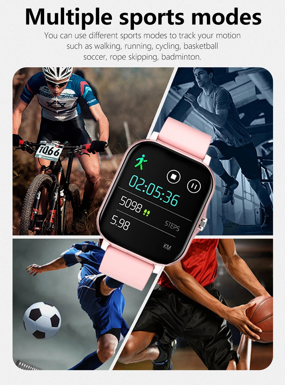 2025 Sport Smartwatch – Fitness, Health Monitor