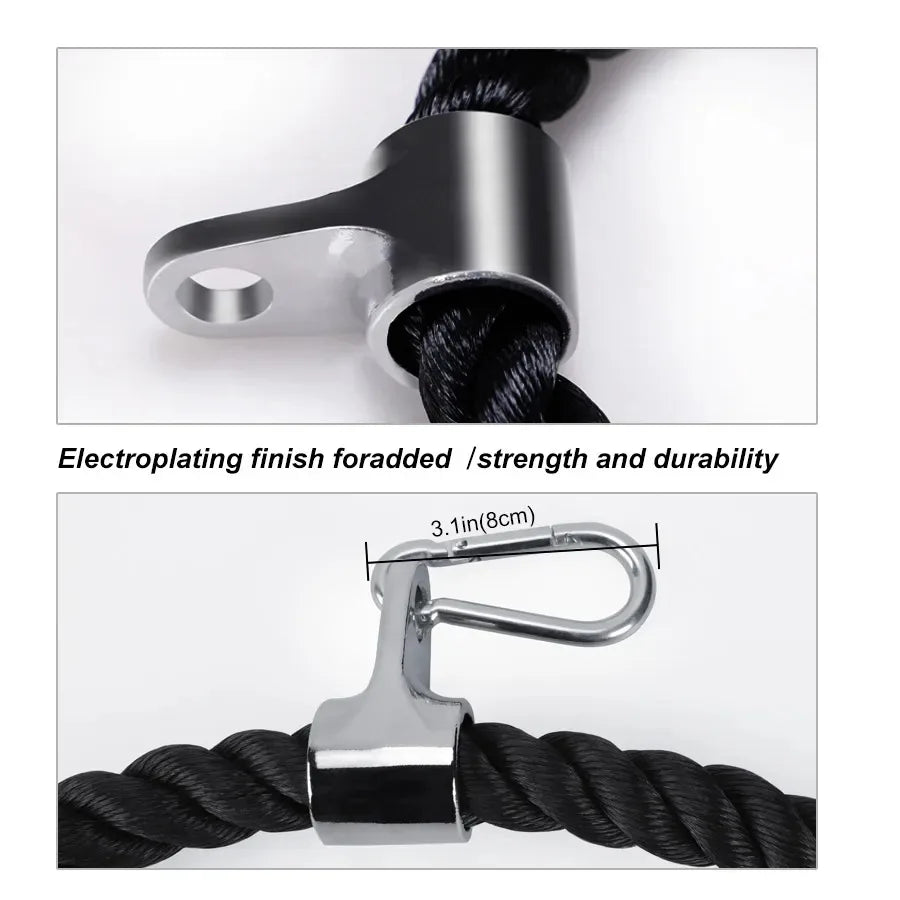 Triceps & Face Pull Rope Handle for Gym