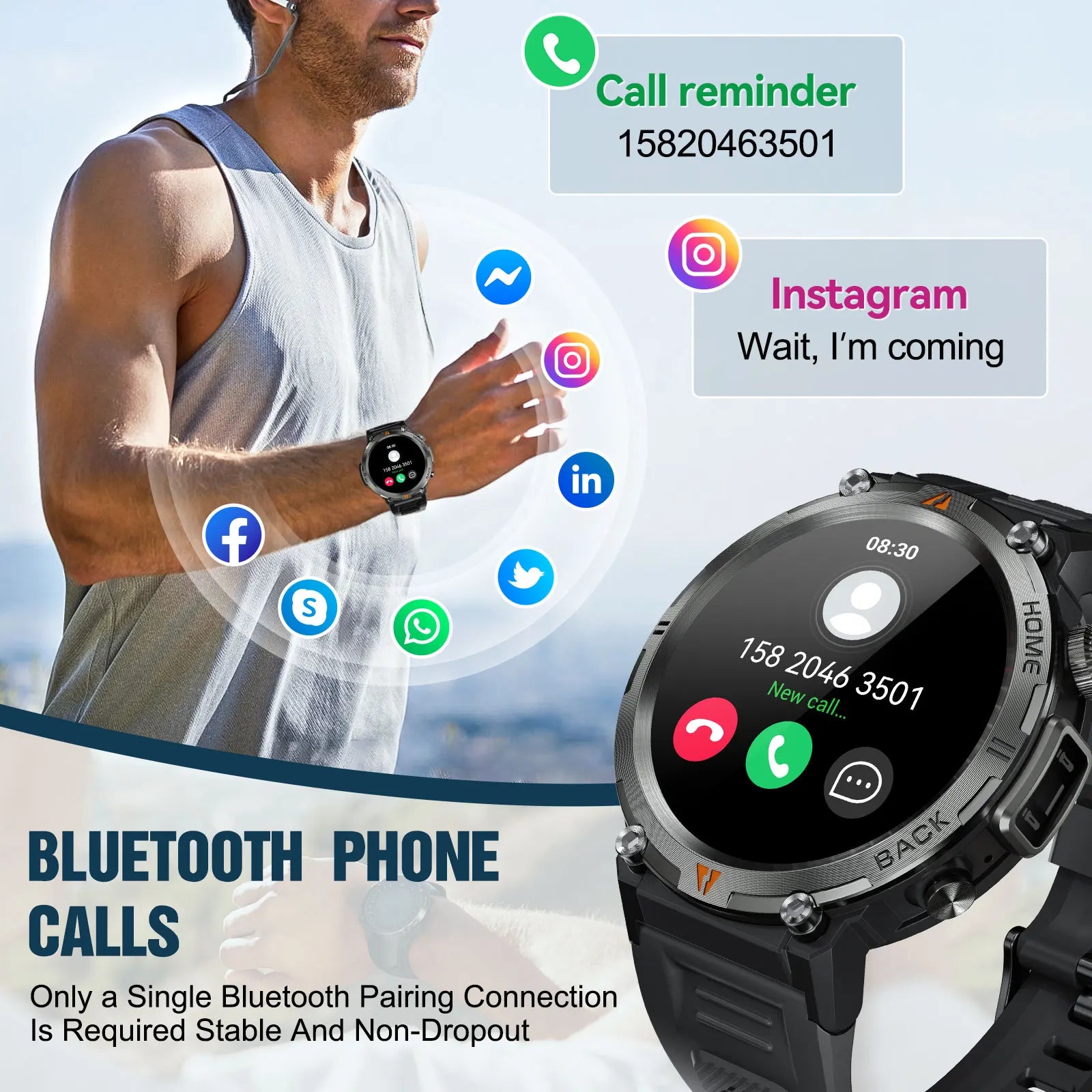 EIGIIS KE3 2024 Bluetooth Call Smartwatch