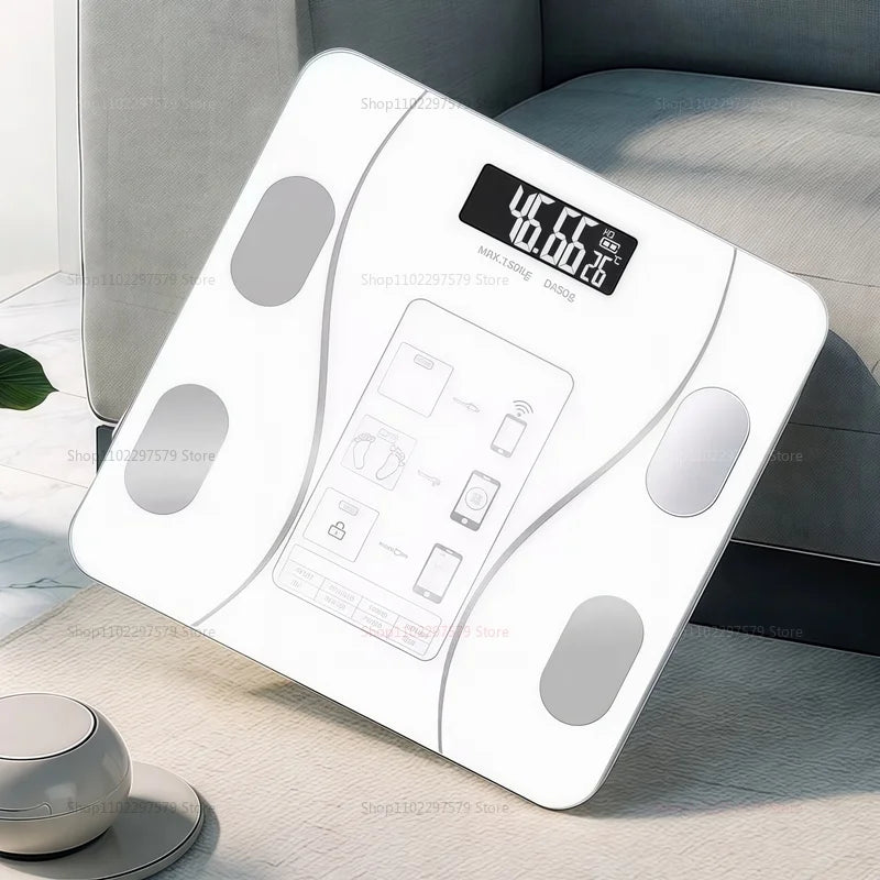 Smart Bluetooth Body Fat Electronic Scale with App & Charging