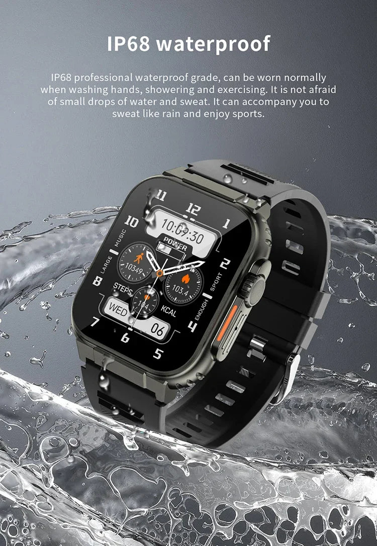 A70 Smart Watch 1.96" Bluetooth Call, Music