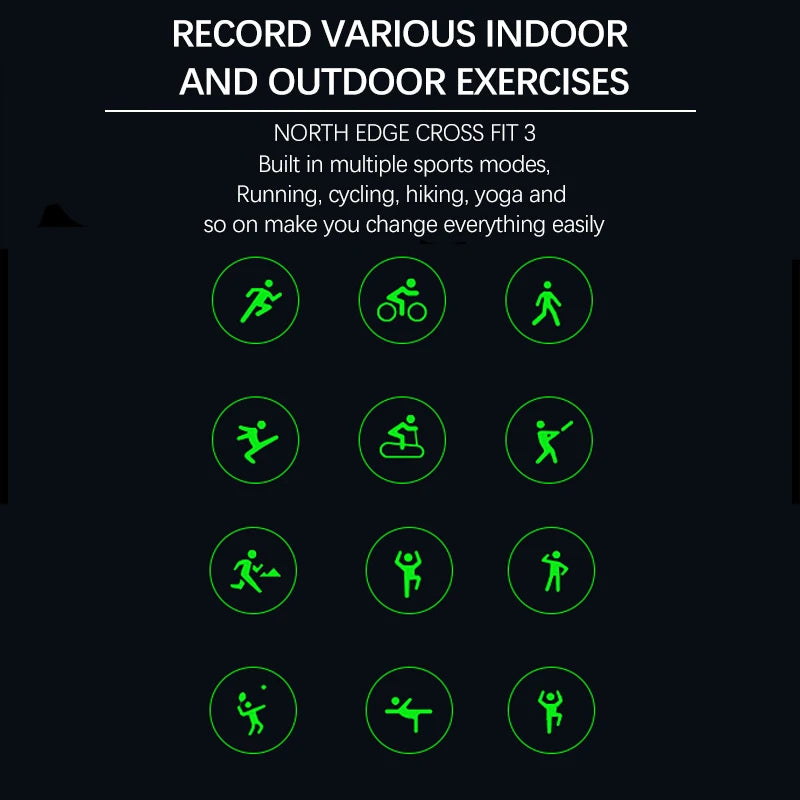 NORTH EDGE 2025 Men’s GPS Sport Smartwatch