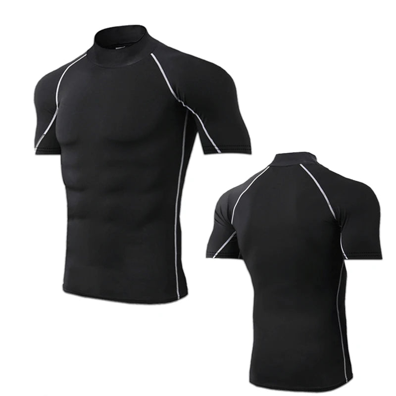 Men's Compression Workout T-Shirt – Short Sleeve Quick Dry Gym Top