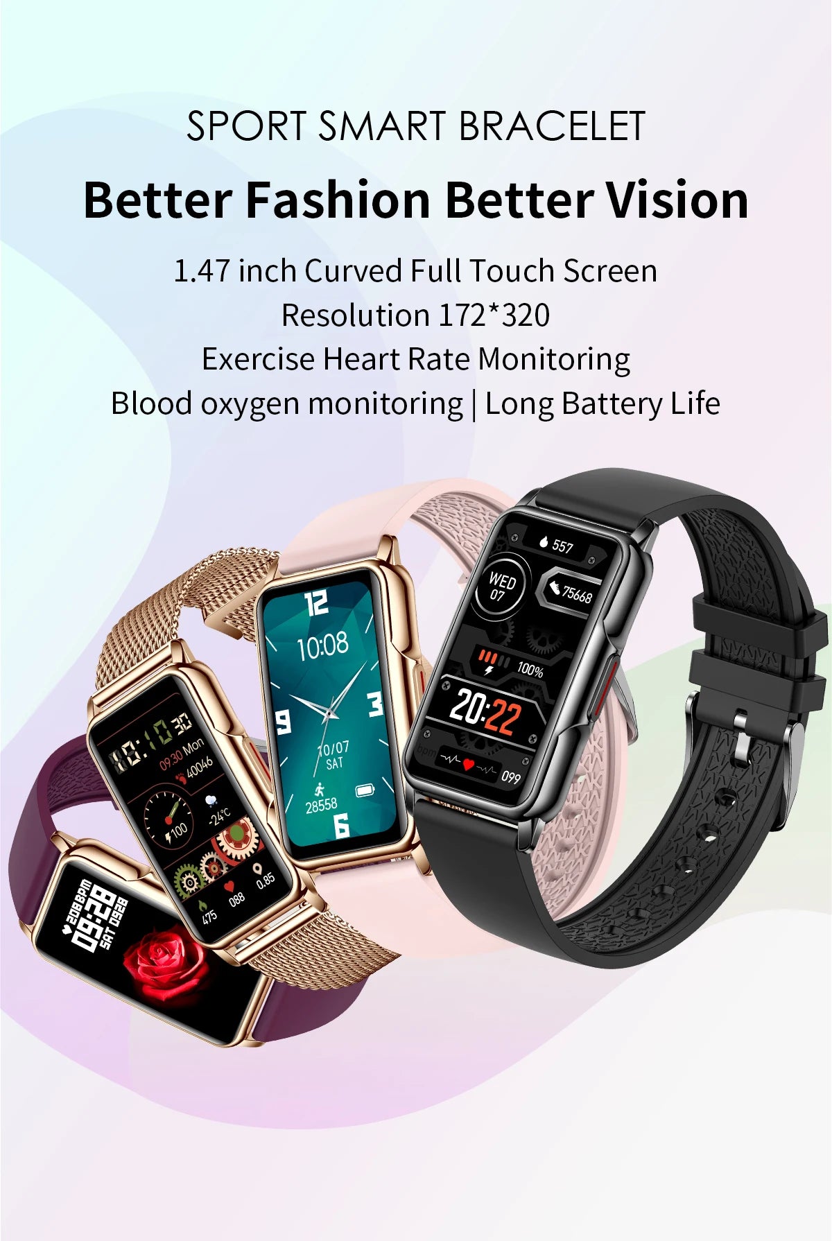 Smart Waterproof Fitness Tracker Watch