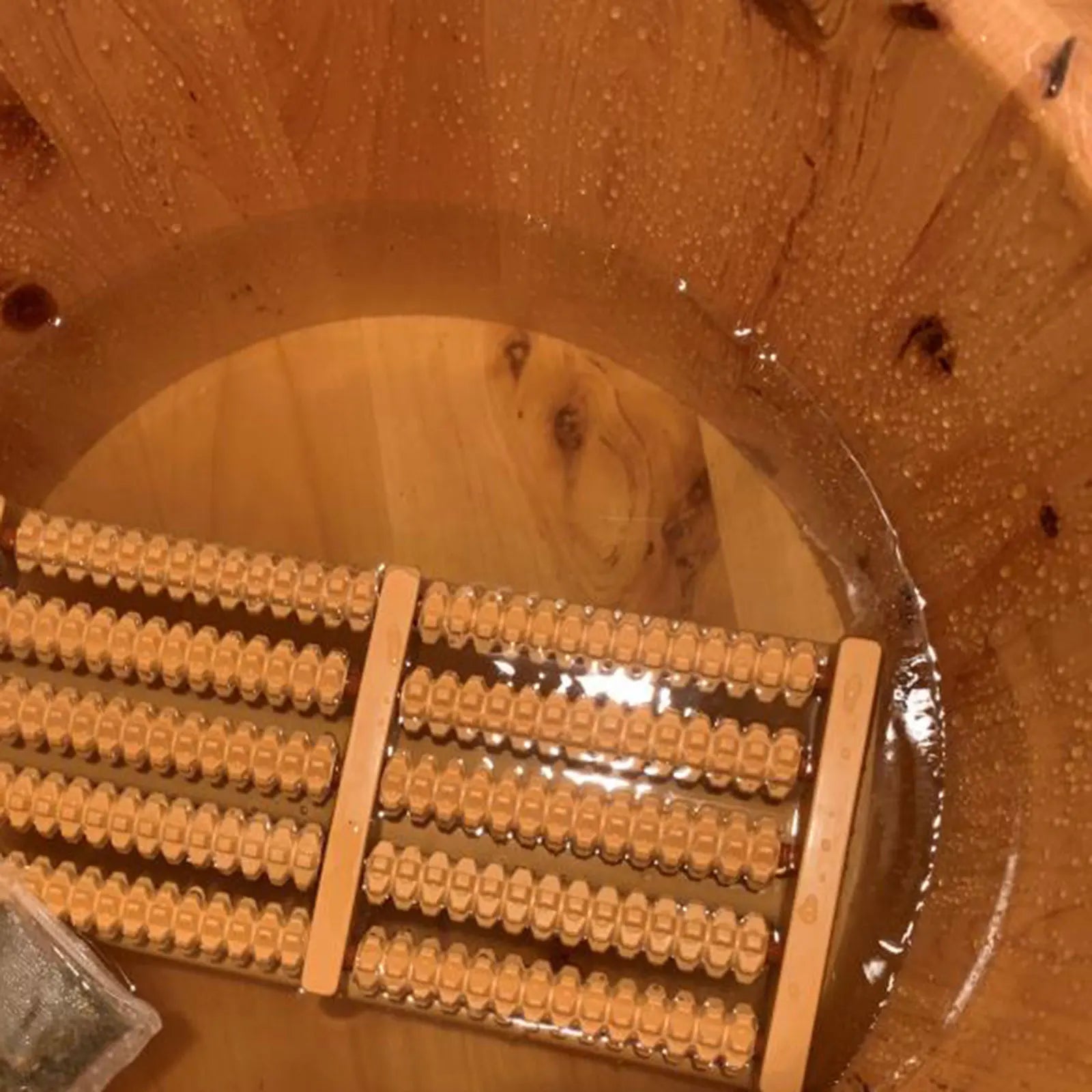 Cedar Wood Foot Bath Tub Set