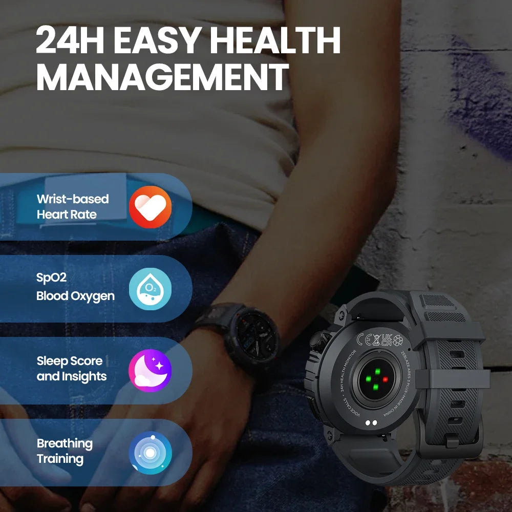 Zeblaze Ares 3 Plus 1.43'' HD AMOLED Voice Calling Smartwatch
