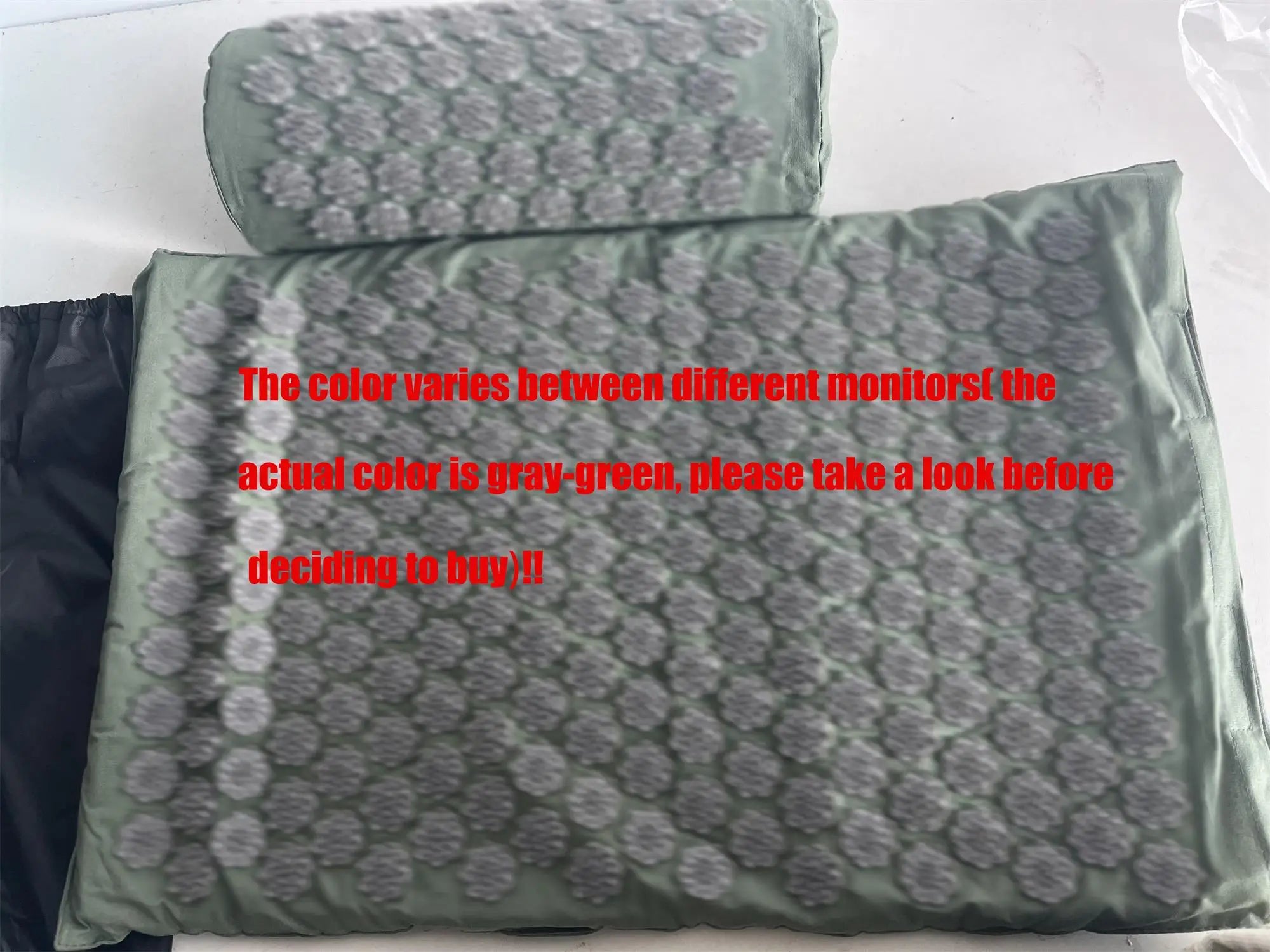 Acupressure Yoga Mat with Kuznetsov Applicator & Spike Cushion