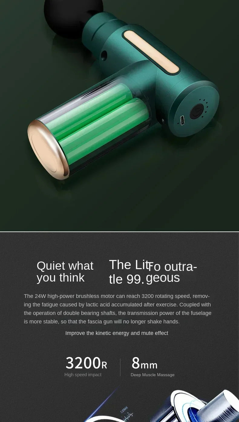 USB Mini Massage Gun for Muscle Relaxation