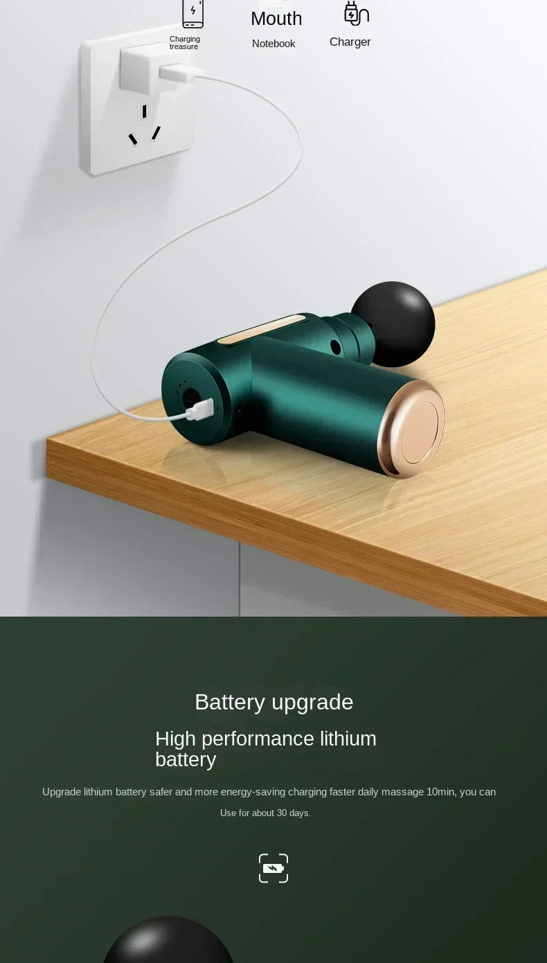 USB Mini Massage Gun for Muscle Relaxation