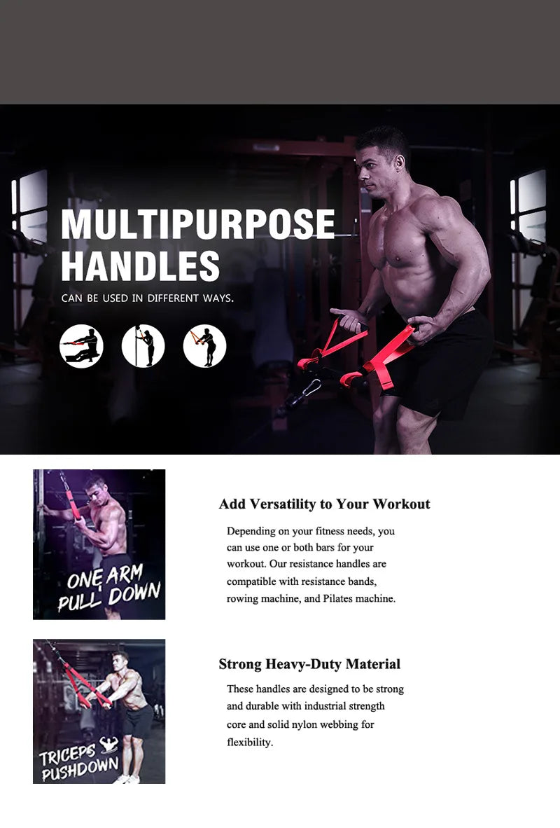 Triceps & Face Pull Rope Handle for Gym